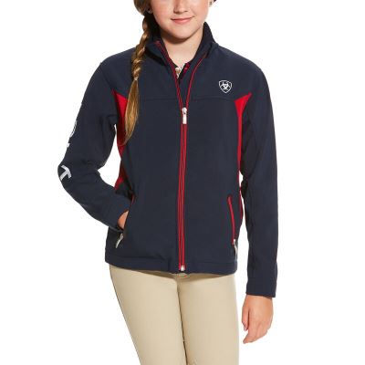 Ariat New Team - Softshell Jas Donkerblauw Kinderen - 13109-427